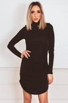 Long Sleeve Dress with Metallic Detailing