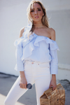 One-Shoulder Layered Ruffle Top
