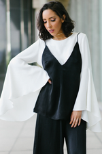 Emma Satin Cami Top - Black - Haute & Rebellious