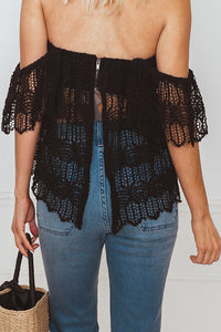 Off-Shoulder Top - Black