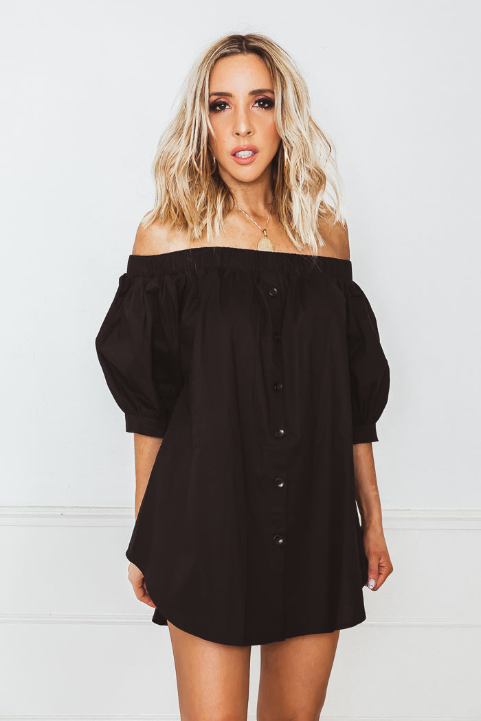 dress top black The Line By K Jace Dress