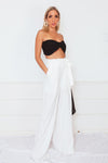 Linen Wide Leg Pant with Tie Waist