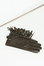 Leather Fringe Gloves