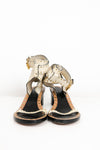 Isabel Marant Jaeryn Studded Snake-Effect Leather Sandal [Authentic]