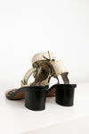Isabel Marant Jaeryn Studded Snake-Effect Leather Sandal [Authentic]