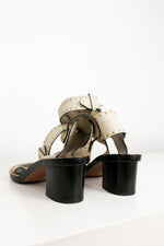 Isabel Marant Jaeryn Studded Snake-Effect Leather Sandal [Authentic]