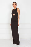 Halter Maxi Dress - Black