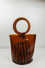 See-Through Brown Bucket Bag