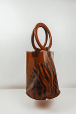 See-Through Brown Bucket Bag