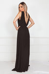 Elegant Sleeveless Maxi Dress - Black