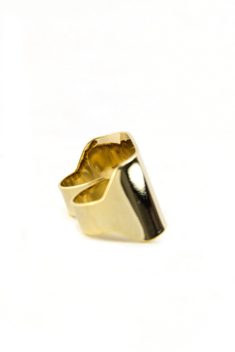 TWO FINGER PLATED RING - Haute & Rebellious