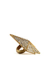 SHIELDED CRYSTALS RING - GOLD - Haute & Rebellious