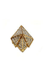 SHIELDED CRYSTALS RING - GOLD - Haute & Rebellious