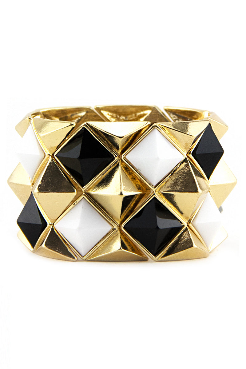 TRI COLOR PYRAMID CUFF - Haute & Rebellious