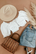 Puff Sleeve Crop Top