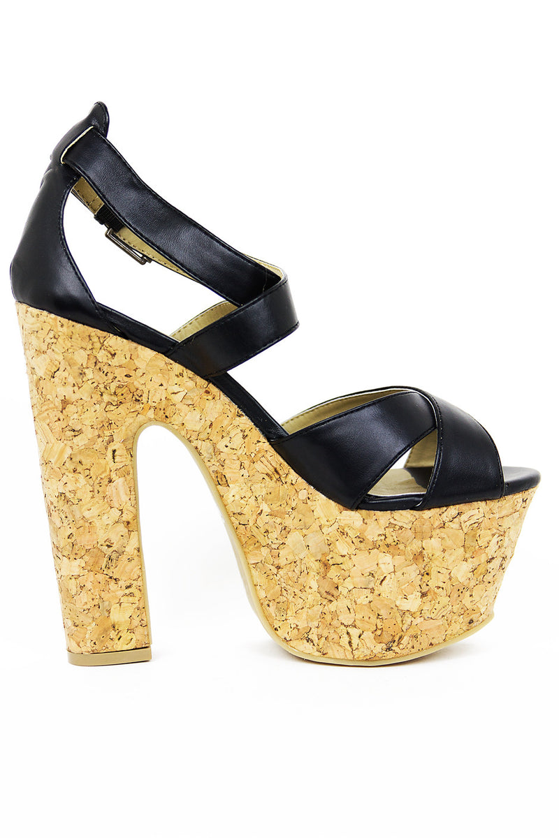 STRAPPY PLATFORMS - Black - Haute & Rebellious