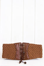 Jahnha Front-Tie Weave Belt - Haute & Rebellious