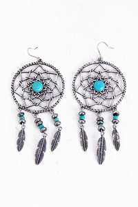Metal Dream Catcher Earring - Haute & Rebellious