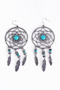 Metal Dream Catcher Earring - Haute & Rebellious