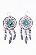 Metal Dream Catcher Earring - Haute & Rebellious