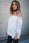 Mia Bow-Tie Off-Shoulder Striped Top - Haute & Rebellious