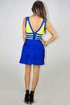 NEON BANDAGE BODYCON MINI DRESS - Haute & Rebellious