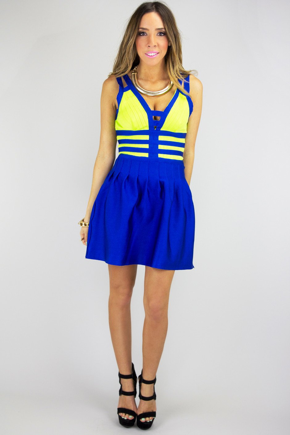neon bodycon mini dress Neon Attraction Mini Dress