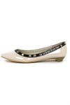 POINTY STUDDED FLAT - Beige/Black - Haute & Rebellious