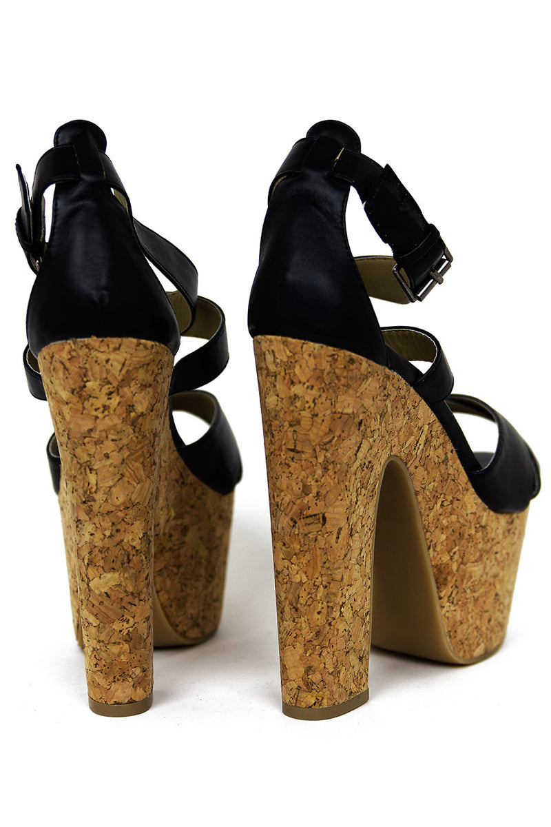 STRAPPY PLATFORMS - Black - Haute & Rebellious