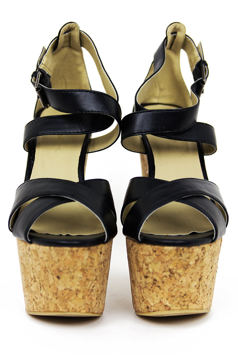 STRAPPY PLATFORMS - Black - Haute & Rebellious