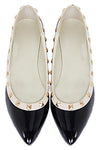 POINTY STUDDED FLAT - Black/Beige - Haute & Rebellious