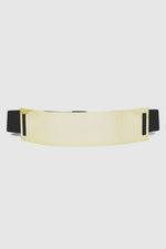 OVERSIZE GOLD PLATED BELT - Black - Haute & Rebellious