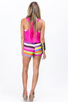 PINK COMBO STRIPED SHORTS - Haute & Rebellious