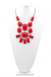 LARGE CORAL STONE NECKLACE - Haute & Rebellious