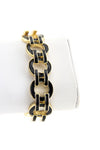 GEOMETRIC INTERLOCKING BRACELET - Black/Gold - Haute & Rebellious