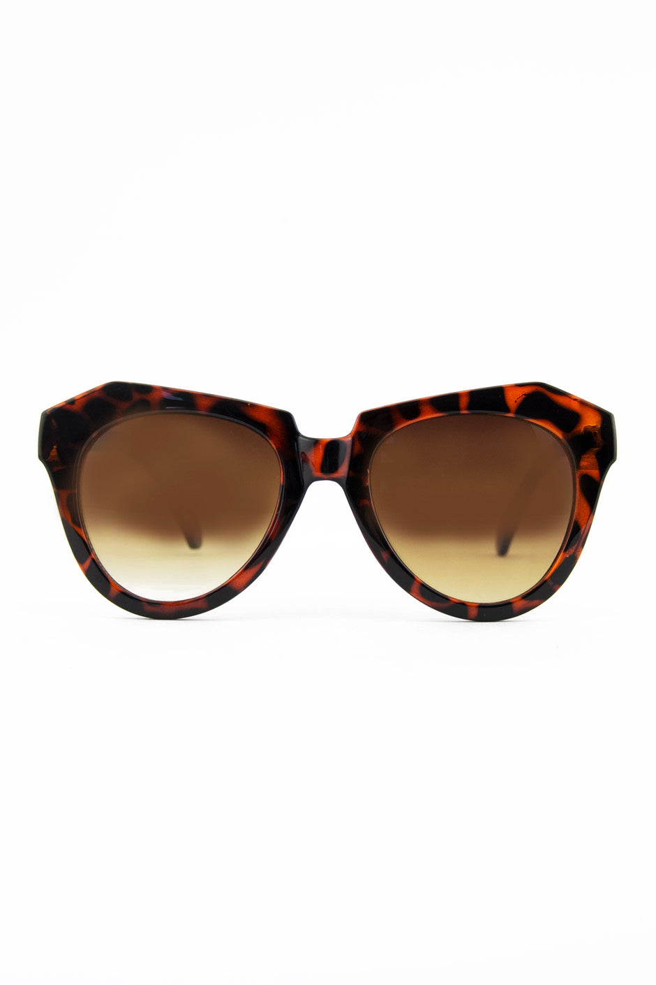 SQUARE CAT EYE SUNGLASSES - Tortoise - Haute & Rebellious