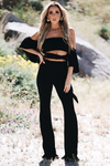 Broken Hearts High Waisted Bell Bottom Pants - Haute & Rebellious