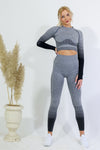 Legging and Long Sleeve Top Set - Black