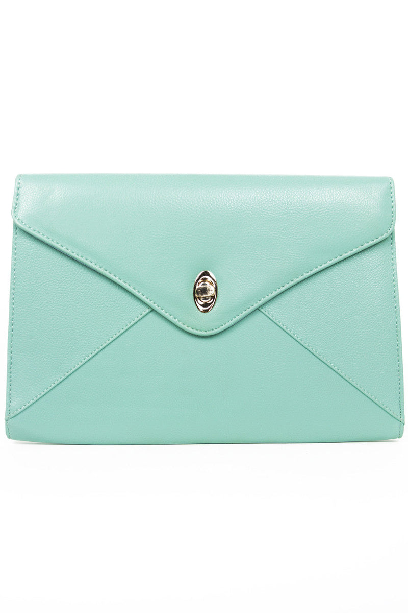 Oversize Envelope Clutch - Mint