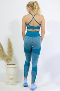 Legging and Thin Strap Top Set - Teal