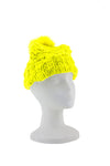 FUR TOP BEANIE - Lime - Haute & Rebellious