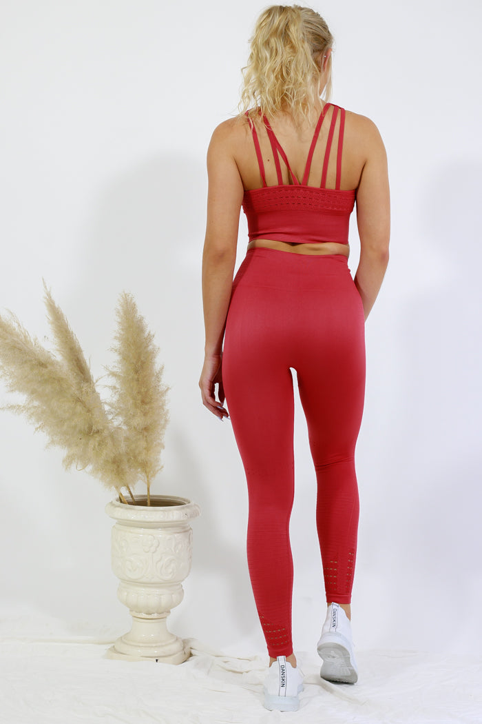 Legging and Top Set - Red