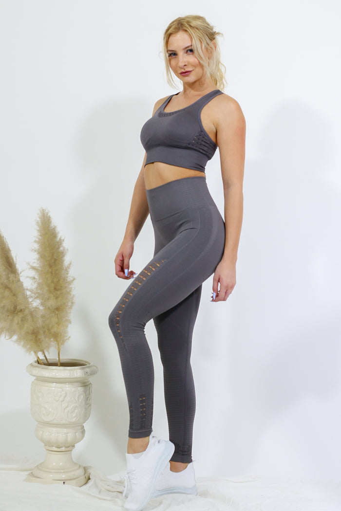 Legging and Top Set - Dark Grey