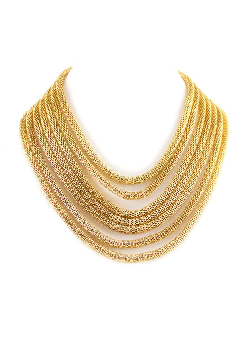 Vintage 10k Fringe Necklace Vintage Solid Gold Cleopatra Style Necklace, -  Etsy