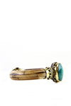 Petrified Wood Aqua Stone Bangle - Haute & Rebellious