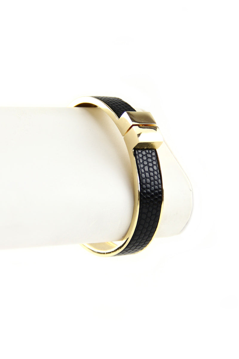 Snakeskin Gold Frame Bracelet - Haute & Rebellious