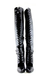 Aster Knee-High Lace-Up Heel Boot - Haute & Rebellious