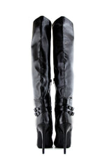 Aster Knee-High Lace-Up Heel Boot - Haute & Rebellious