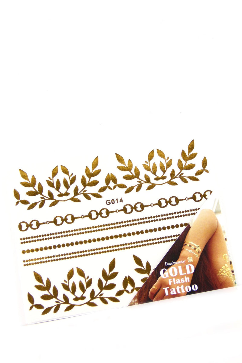Bohemian Gold Flash Tatoo - Haute & Rebellious
