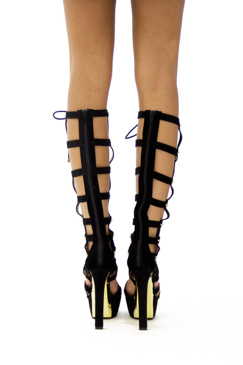 BOLTIN GLADIATOR PLATFORM HEEL - Haute & Rebellious